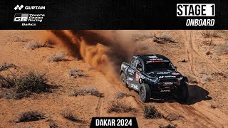 ONBOARD  Stage 1  Dakar 2024  TOYOTA GAZOO Racing Baltics [upl. by Mungovan177]