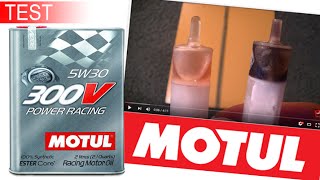 New motul 300V vs use motul 300V cold test oil 24°C after 1 year Motul 300V power racing 5W30 [upl. by Helbonna]