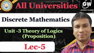 Discrete Mathematics I Unite 3 I Lec5 I By Gulshan Sir I Gateway Classes I AKTU [upl. by Llertnad]