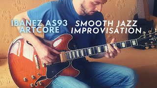 Ibanez AS93 Artcore SemiHollowbody amp TC Ditto Looper X2 Test  Smooth JazzBlues Improvisation [upl. by Marella]