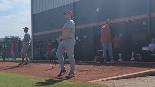 St Louis Cardinals Minor League Pitcher Of The Year Max Rajcic Throwing Heat At Spring Training [upl. by Sinnaoi]