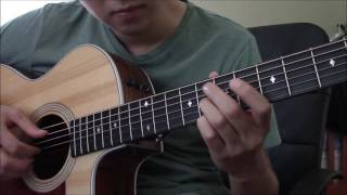 Sungha Jung Waiting tutorial Chorus [upl. by Asyla]