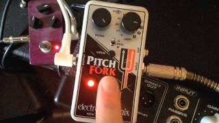 EHX Pitch Fork demo Les Paul Octave generaor Whammy gliss [upl. by Lorita724]