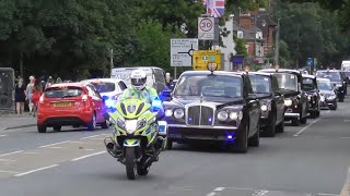 ROYAL CONVOY  Specialist Police Escort King Charles Motorcade ahead of ROYAL ASCOT Ladies Day [upl. by Reema]