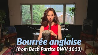 Tali Rubinstein  Bourrée anglaise from Bach Partita BWV 1013 Live [upl. by Stefanie]