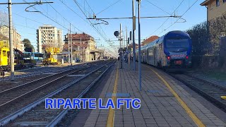 Ferrovia FTC TorinoCeres Viaggio da Torino a Germagnano nel primo giorno della riapertura [upl. by Volney]