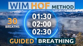 Wim Hof Guided Breathing  INTERMEDIATE  3 Rounds ⏱130 ⏱200 ⏱230 [upl. by Eelyr613]