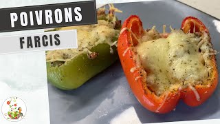 Recette de poivrons farcis au four [upl. by Berk]