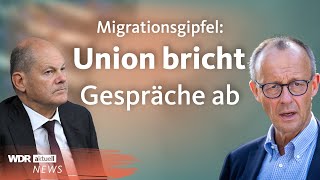 Stress beim Migrationsgipfel Merz und Ampel können sich nicht einigen  Aktuelle Stunde [upl. by Marutani]