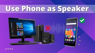 How to Use Android Phone as Speaker for PC via WiFi amp USB [upl. by Hcurob441]