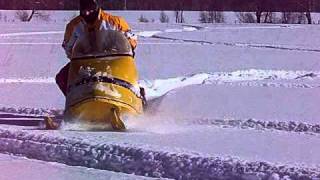 1968 Skidoo Olympique 250 in deep snow 1 [upl. by Callan449]