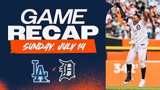 Game Highlights Tigers Comeback in the 9th Inning Wenceel Pérez WalkOff Bunt  71424 [upl. by Azilem]