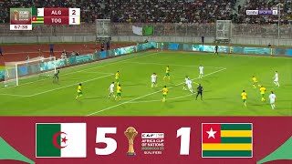 Algérie contre Togo 51  Éliminatoires AFCON 2025  Résumé de Match [upl. by Arej417]