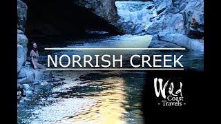 Norrish Creek  Swimming amp Cliff Jumping WildCoast Travels [upl. by Annelg]