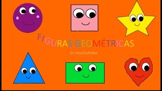 Aprendemos las figuras geométricas para niñosEXPLICADOCON EJEMPLOS Y JUEGOS [upl. by Jessamine]