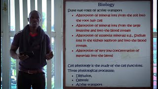 Physiological Process Osmosis Diffusion and Active Transport Form 1 Biology [upl. by Gavrila]