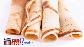 Cómo Hacer Panqueques  Receta Masa de panqueques fácil y rápida [upl. by Halimak884]