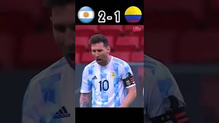 Argentina vs Colombia 🔥🤯 Epic Penalty Shootout  Copa America 2021  Highlights shorts messi [upl. by Haeckel215]