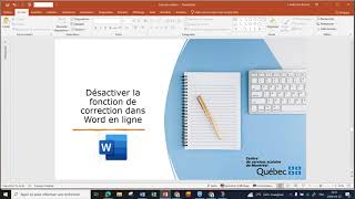 Désactiver la fonction de correction dans Word en ligne [upl. by Fennell798]