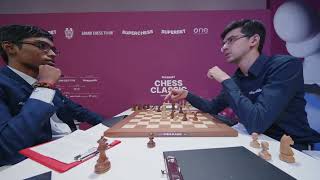 Anish Giri started blindfolded chess with R Praggnanandhaa After he LOSE  Grand chess tour [upl. by Jeffry]