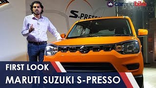 Maruti Suzuki SPresso First Look  NDTV carandbike [upl. by Avril871]