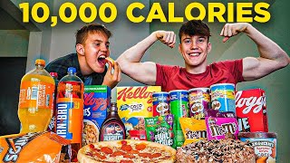 10000 Calorie Challenge VS My Little Brother [upl. by Leiria121]