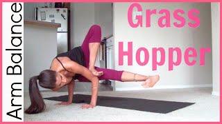 How to Grasshopper pose  Arm Balance [upl. by Anauqahc]