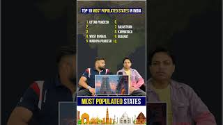 Top 10 Most Populated States in India  Most population in India quizgames quiz challenge [upl. by Eyma]