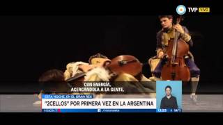 Visión 7  2Cellos por primera vez en la Argentina [upl. by Ddarb]