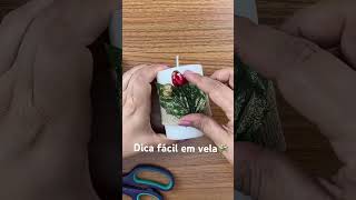 Dica fácil em velas para seu natal🎄 natal velasdecorativas dicatop diy [upl. by Pisarik940]