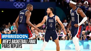 Mens Basketball Gold Medal Match 🏀  Full Replay  Paris Replays [upl. by Epuladaugairam]