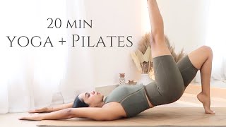 20 min Yoga Pilates Burn  Total Body Workout  All Levels [upl. by Aleakim]