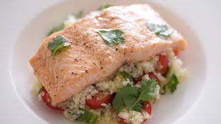 Salmon amp Couscous Salad  Byron Talbott [upl. by Farland981]