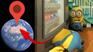 How to find Minions Vs Vending Machine on Google Earth😳😱 [upl. by Rad]