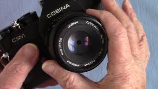 Review  COSINA CSM Film Camera [upl. by Yobybab]