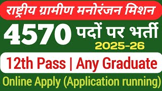 राष्ट्रीय ग्रामीण मनोरंजन मिशन  nrrms vacancy 2024  12th pass latest job vacancy news [upl. by Wood349]