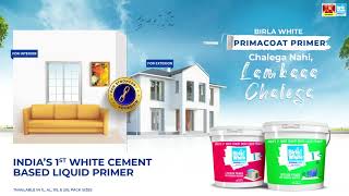 Birla White  PrimaCoat Interior and Exterior Primer [upl. by Ingamar406]