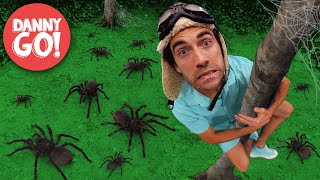 quotSpooky Spiders Everywherequot 🕷🎃 Halloween Adventure  Floor is Lava Game  Danny Go Songs for Kids [upl. by Daukas]