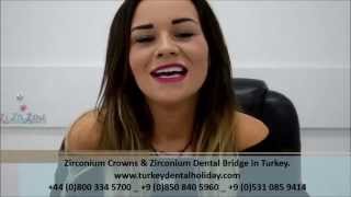 Smile Makeover with Zirconium Crowns in Turkey  Review [upl. by Manson]