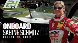 Sabine Schmitz  Onboard  Porsche 911 GT3 R  Frikadelli Racing Team  VLN 2014 [upl. by Enitsyrk158]