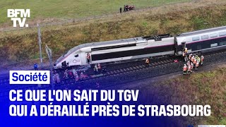 Ce que lon sait du TGV qui a déraillé près de Strasbourg [upl. by Modnarb439]