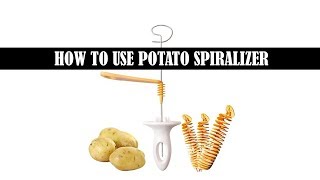 HOW TO USE POTATO SPIRALIZER [upl. by Evslin]