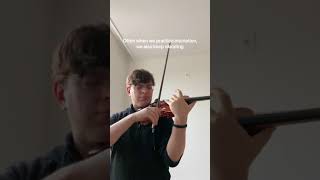 Tip of the day how to better practice intonation on violin [upl. by Ettenan]