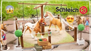 STAPMOLEN voor SCHLEICH PAARDEN MANEGE MAKEN 🤩 Manege serie 8  Daphne draaft door [upl. by Castera]