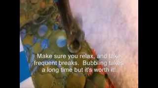 Long Arm Quilting Demo Bubbles [upl. by Ahsenod]