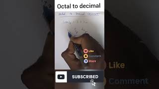 Octal to decimal conversion How to convert octal to decimal number octaltodecimal [upl. by Arima327]