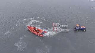 DJI NEO with UV filter on the RNLI training [upl. by Enomal409]