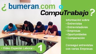 Computrabajo o Bumeran  Conseguí trabajo en empresas Buenos Aires Información [upl. by Junina]