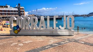 Morning Walkthrough Corralejo Fuerteventura Canary Islands 53K Walking Tour [upl. by Willis]