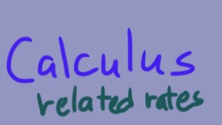 CALCULUS RELATED RATES [upl. by Derfniw]